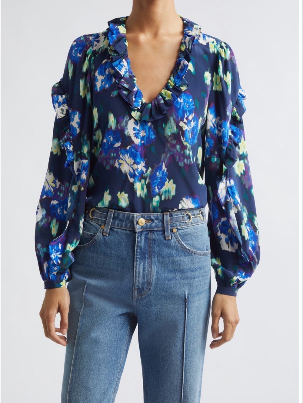 Ulla Johnson Marguerite Silk Blouse Size 4